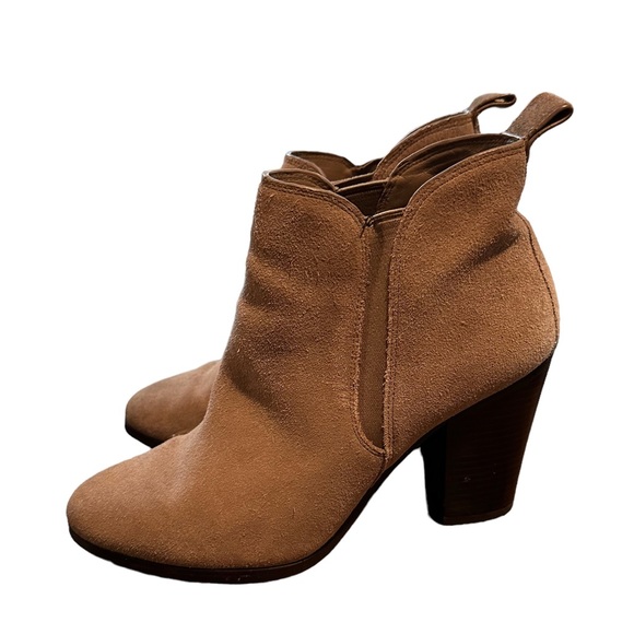 Michael Kors Women's Evaline Pull-On Dress Booties Brown Ankle Boots Size 8 M - Picture 5 of 6